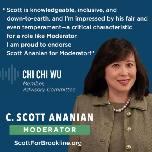 Scott is knowledgeable, inclusive, and down-to-earth, and I'm impressed by his fair and even temperament--a critical characteristic for a role like Moderator. I am proud to endorse Scott Ananian for Moderator!