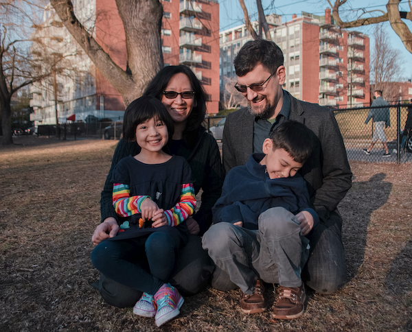 Scott and his family